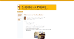 Desktop Screenshot of gasthauspirker.info